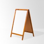 Penguen 45 cm x 90 cm Çift Taraflı Çatı Tipi Menü Tahtası Beyaz